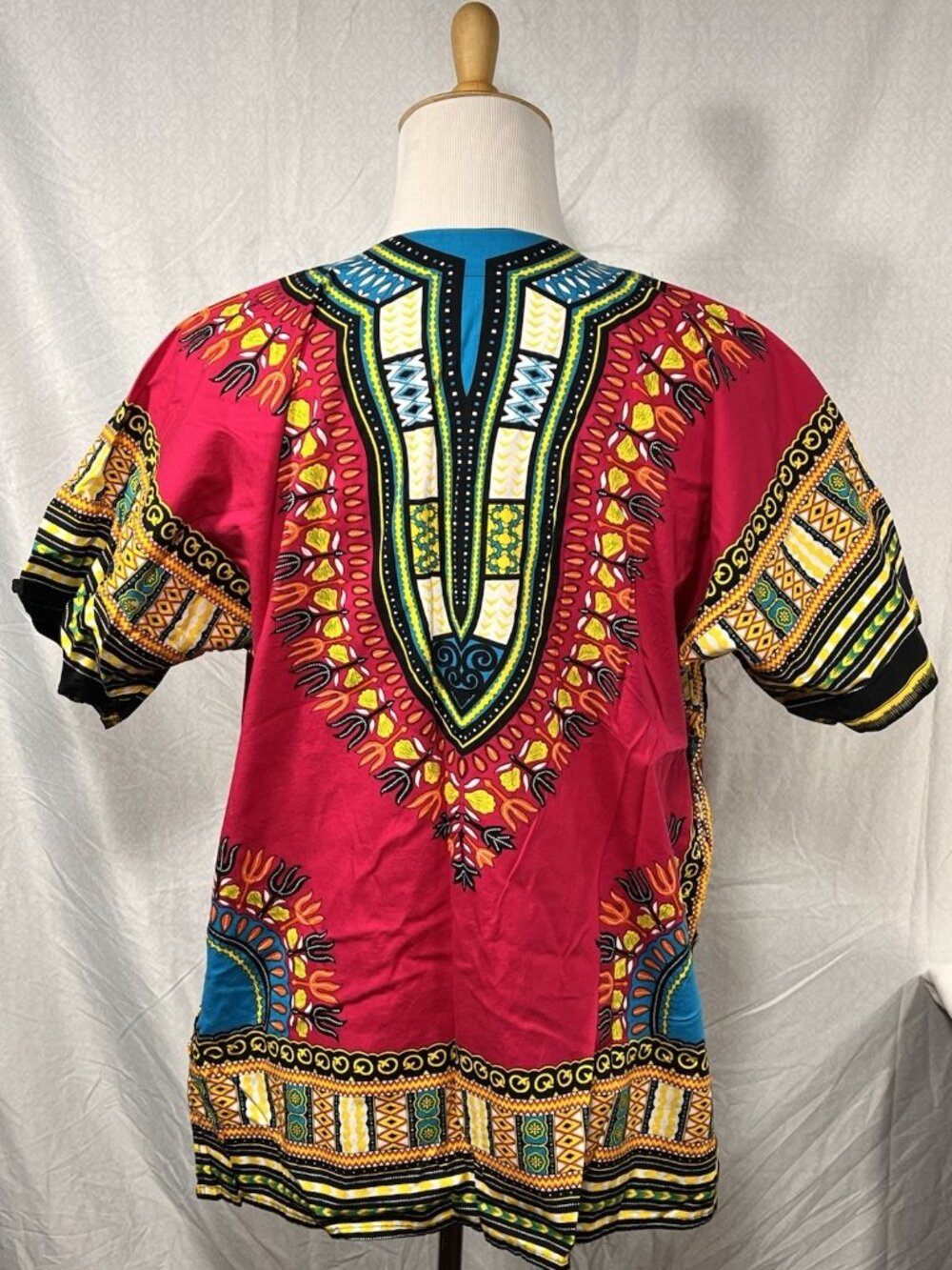Klub Kool Dashiki Shirt Mens XL African Tribal Print Short Sleeve Tunic - Picture 3 of 13